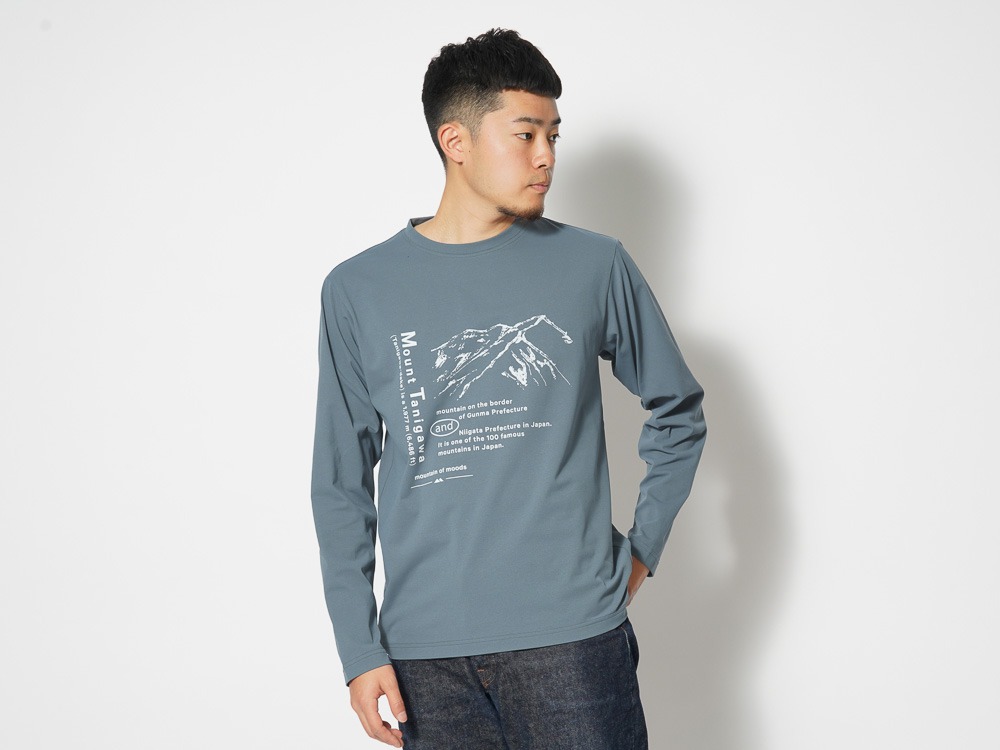 Mt.Tanigawa L/S T shirt M Grey