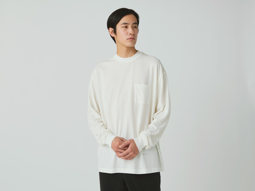 【先行予約商品】Hybrid Wool Mesh L/S T-Shirt M ECRU