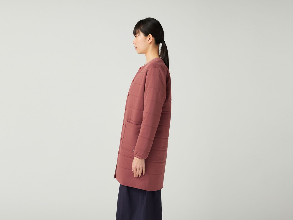 Flexible Insulated Long Cardigan 1 NAVY