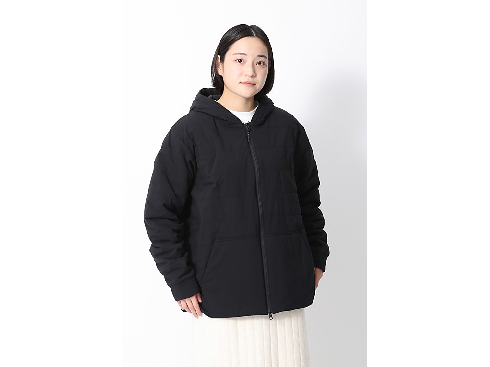 Flexible Insulated Zip Up Hoodie L BK