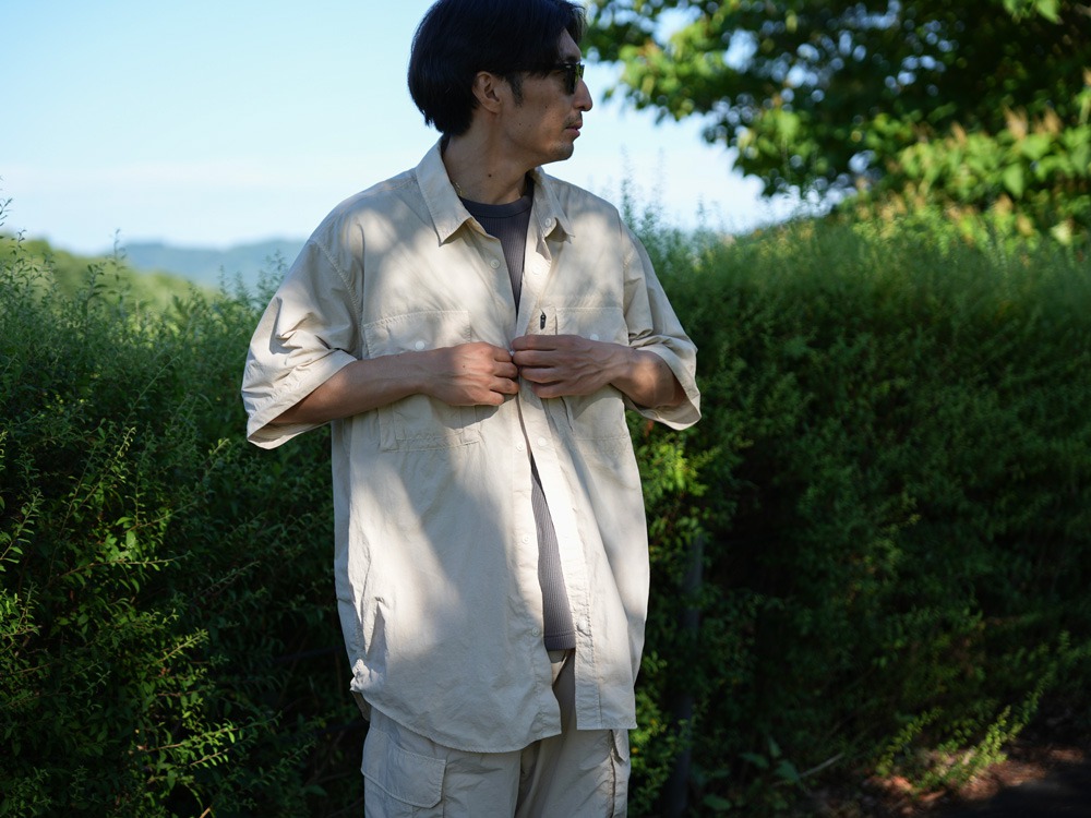 【先行予約商品】Garment Dyed Convertible Shirt M IVORY