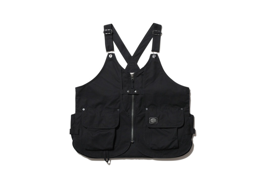 TAKIBI Canvas Vest S Black