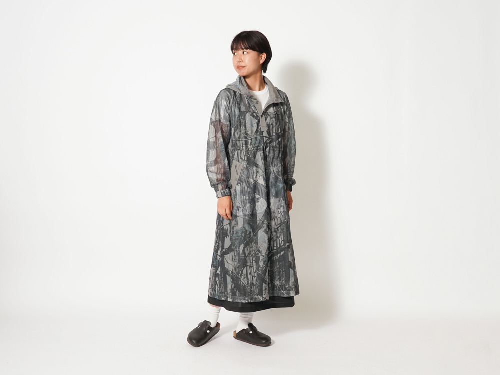 Printed Insect Shield Mesh Long Pullover 1 KH