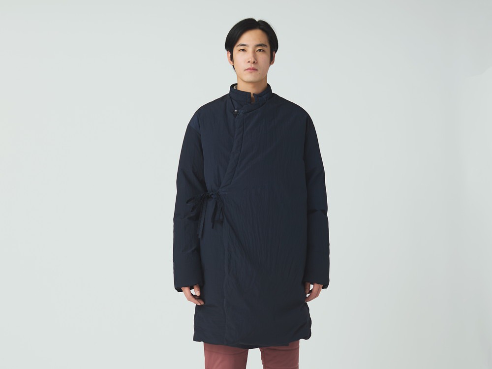 Garment Dyed Down Coat M BLACK