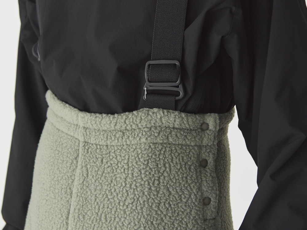 Thermal Boa Fleece Overalls 1 Black
