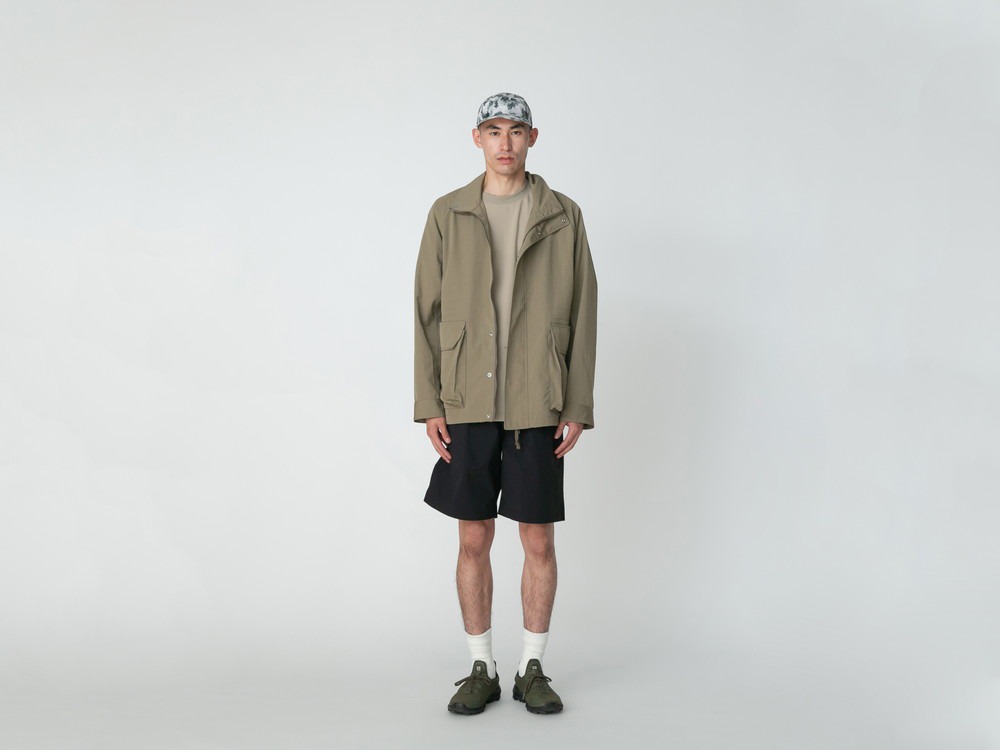 Nylon Tussah 2Way Shorts M GREY
