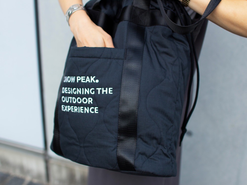 Quilted Ripstop Tote One BLACK