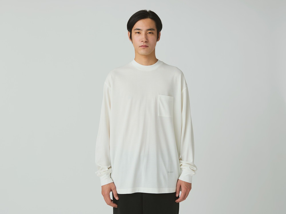 【先行予約商品】Hybrid Wool Mesh L/S T-Shirt S BLACK
