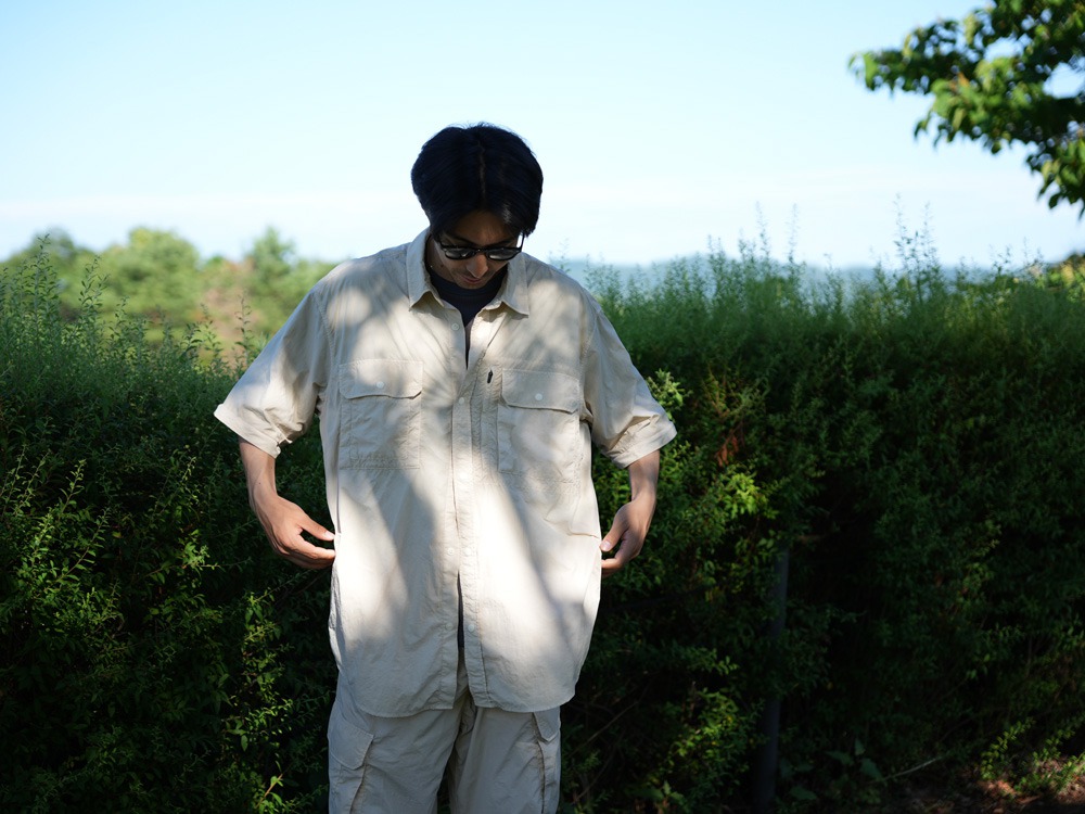 【先行予約商品】Garment Dyed Convertible Shirt M IVORY
