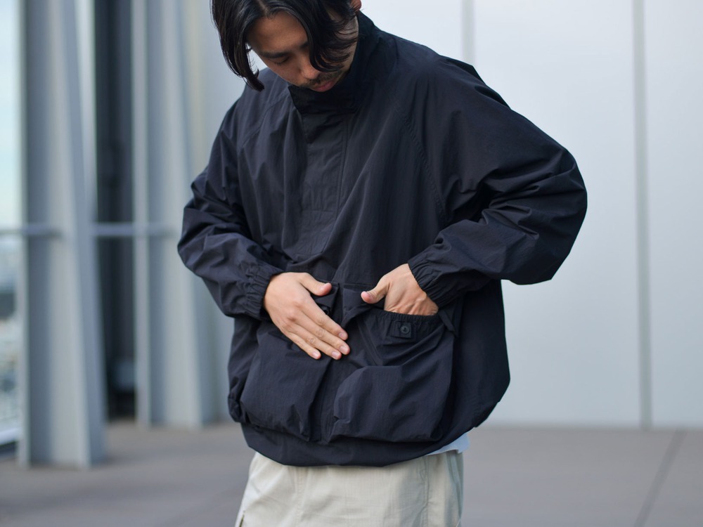Nylon Tussah Anorak M BLACK