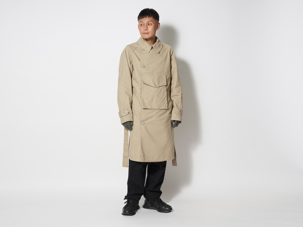 TAKIBI Chino Trench Coat M Beige