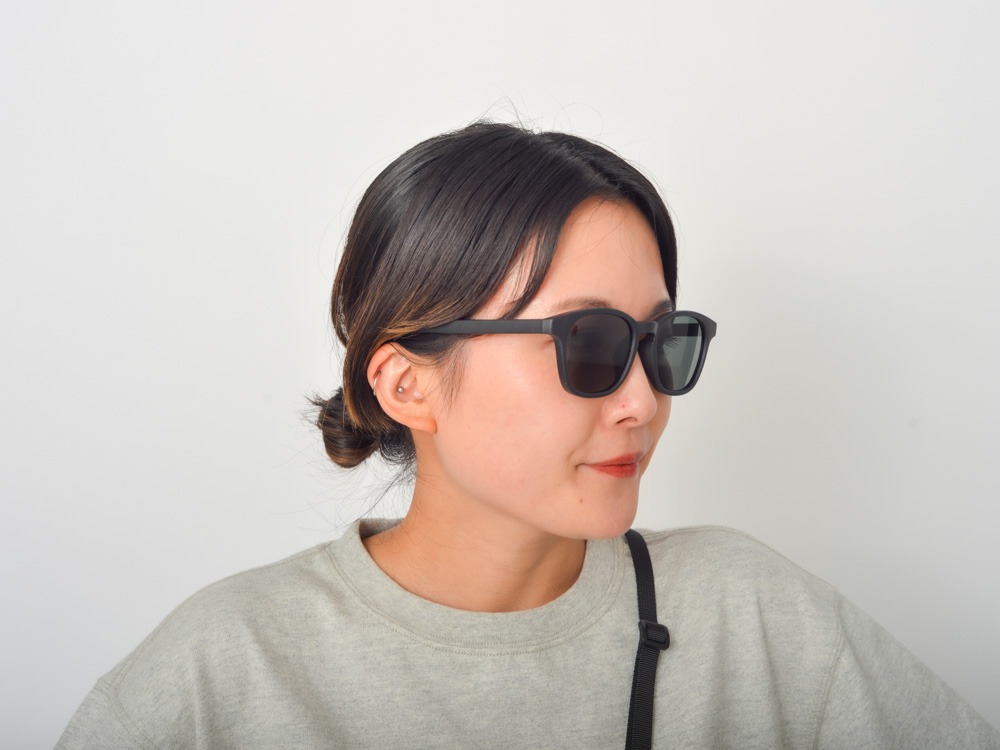 JINS × Snow Peak Rubber Sunglasses Matte Black (Wellington)