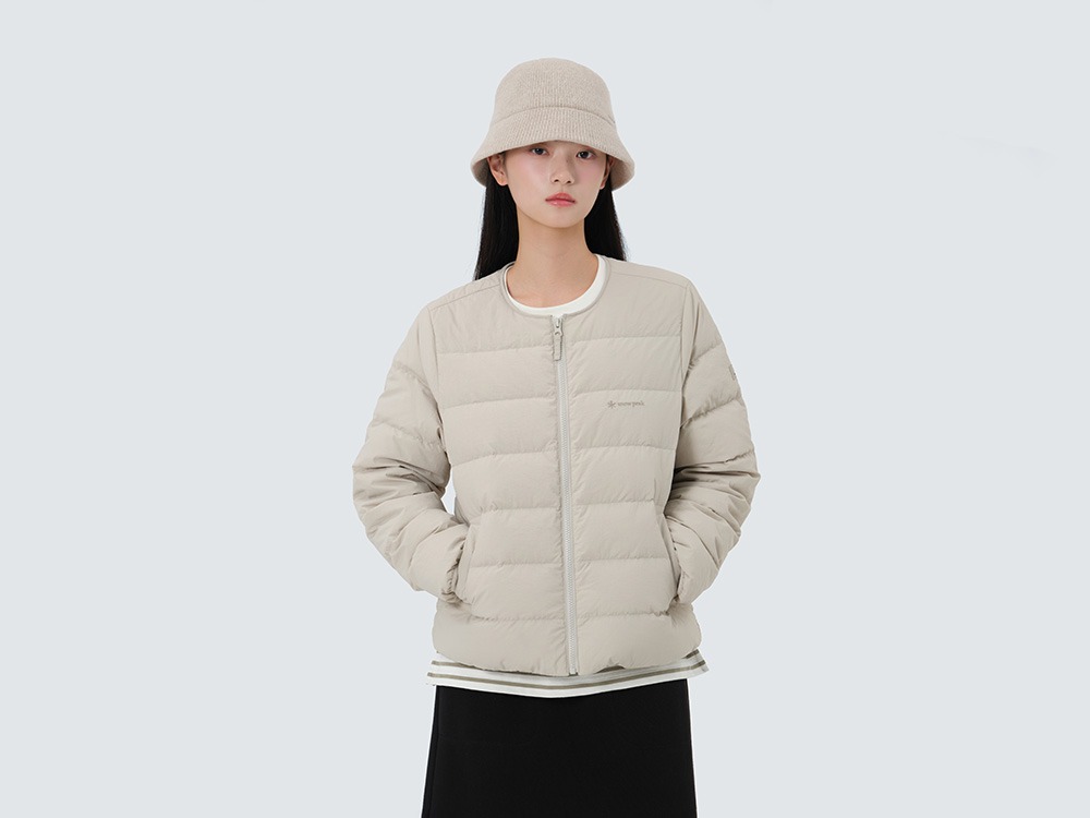 Land Women's Lightweight Down Jacket S LIGHT BEIGE