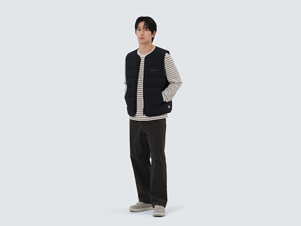 Land Lightweight Down Vest M BLACK
