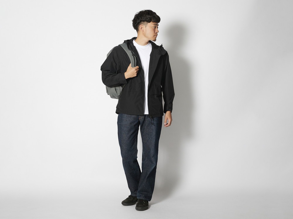 Light Mountain Cloth Zip Up Parka 1 Navy