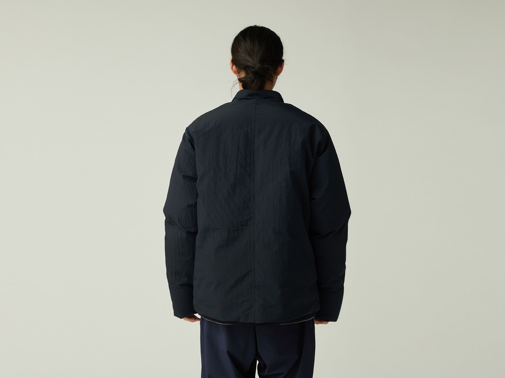 Garment Dyed Down Jacket S NAVY