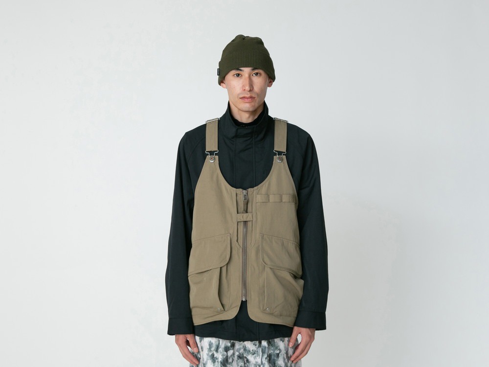 TAKIBI Weather Cloth Vest S LIGHT OLIVE