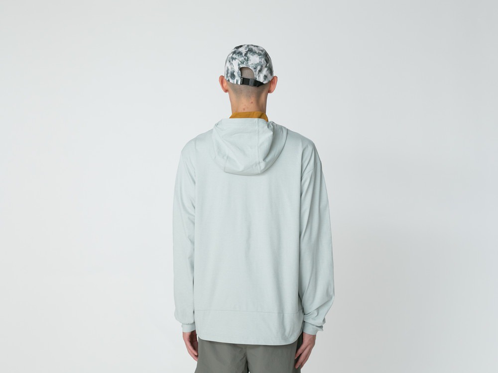 Water Active Zip Up Hoodie M LIGHT GREY