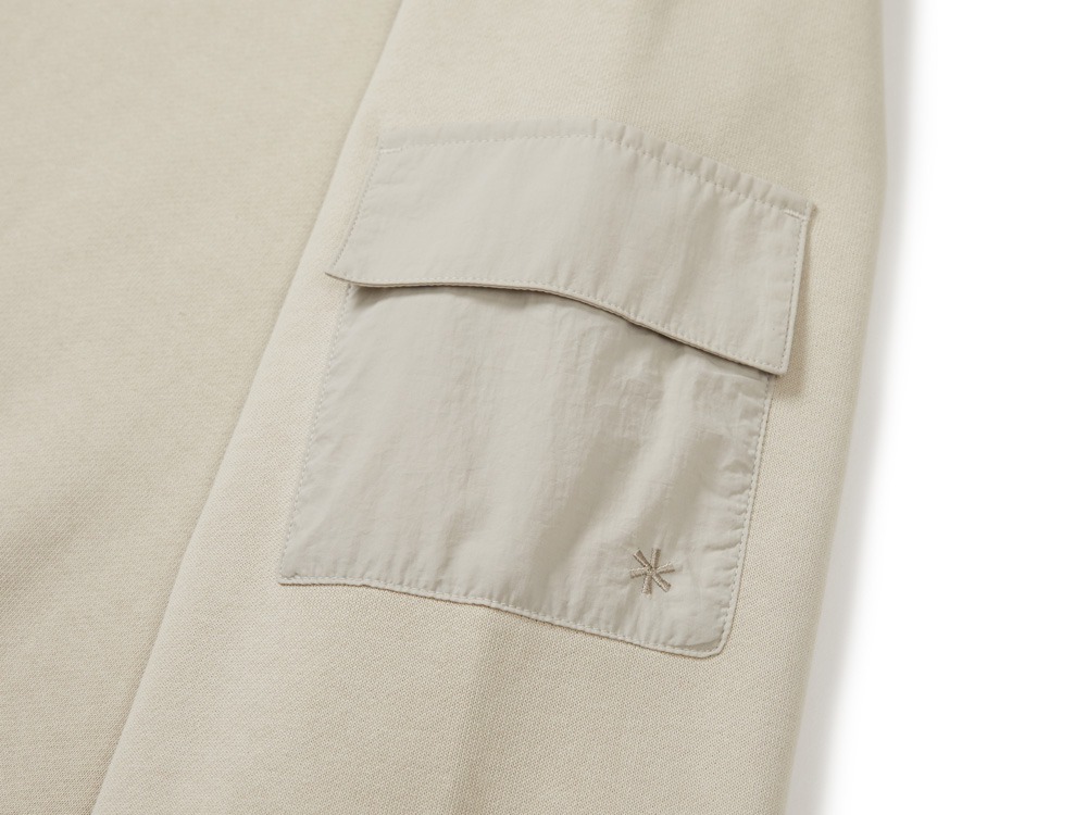 Land Pocket Sweatshirt M LIGHT BEIGE