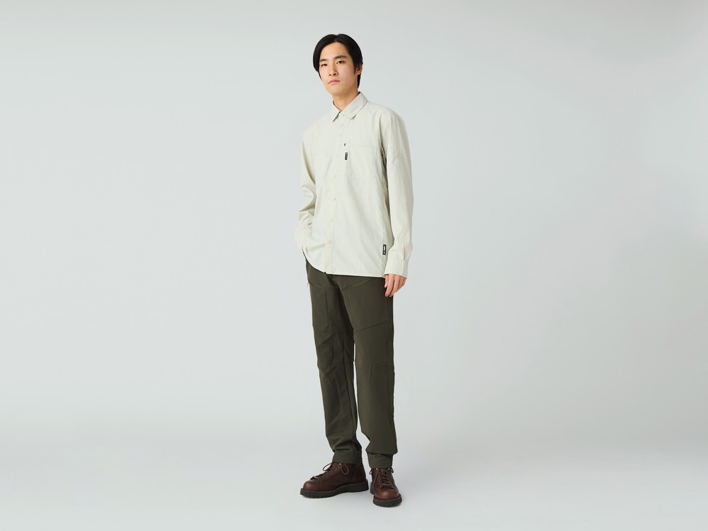 Utility Field Long Sleeve Stretch Dry Shirt S WHITE