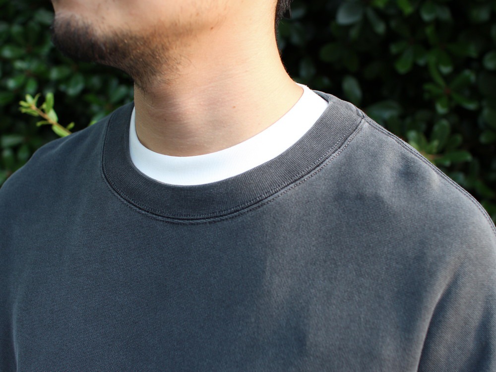Garment Dyed Pullover S PURPLE