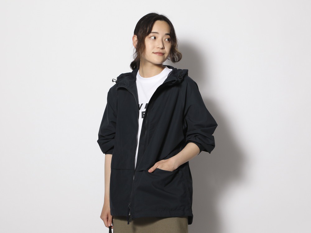 Light Mountain Cloth Zip Up Parka XL Black