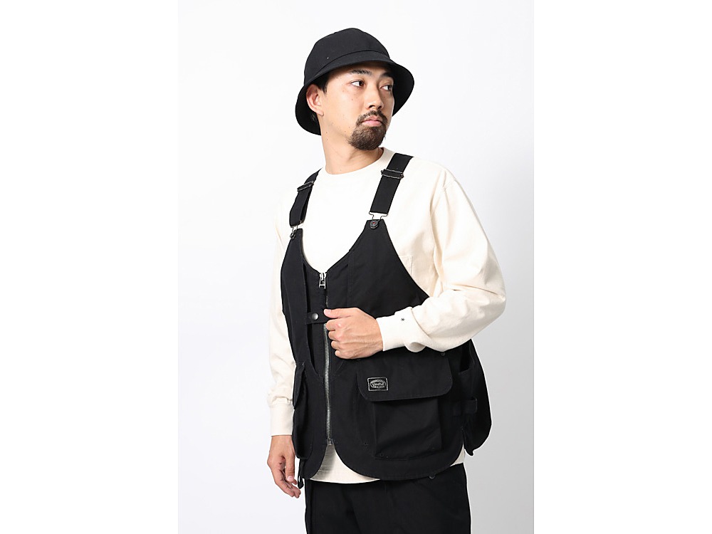 TAKIBI Canvas Vest S Olive