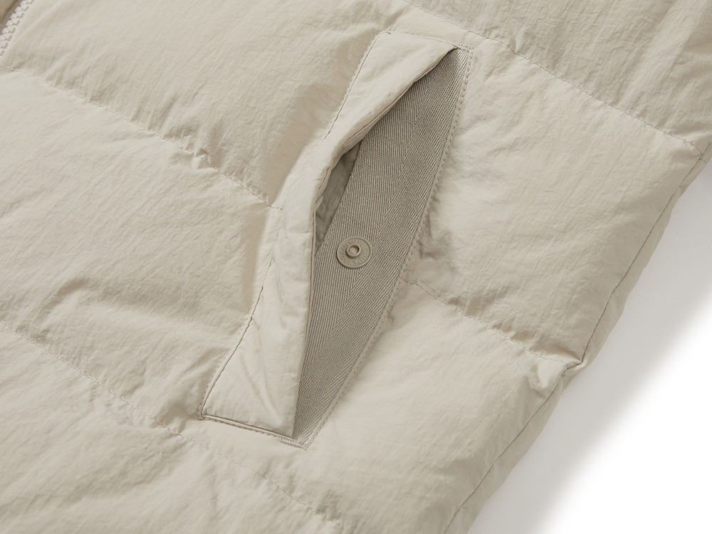 Land Lightweight Down Jacket M LIGHT BEIGE