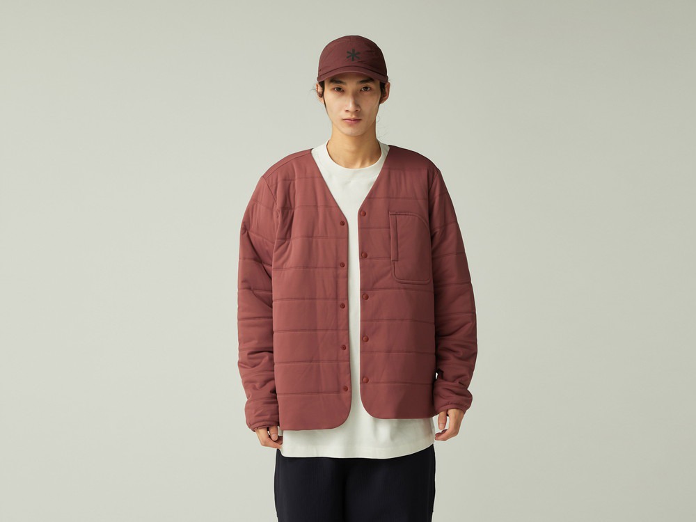 Flexible Insulated Cardigan S LIGHT BROWN