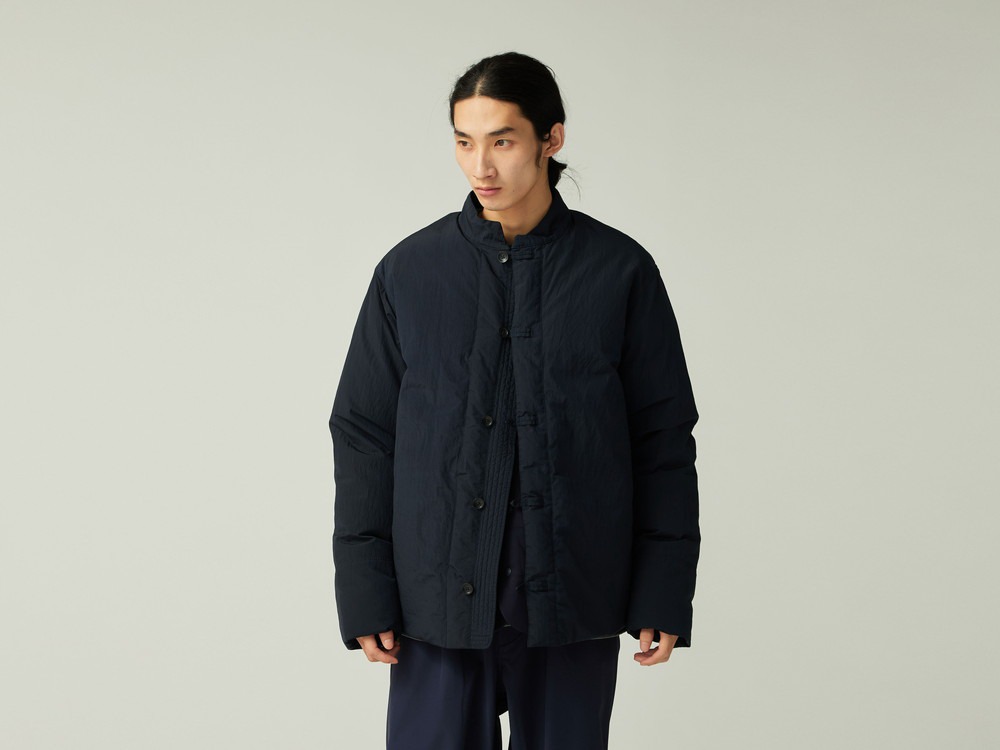 Garment Dyed Down Jacket S NAVY
