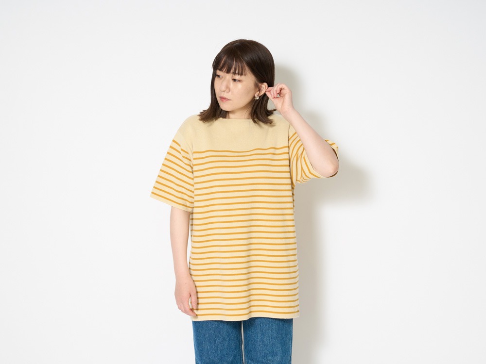 Co/Ny/Pe S/S Boat Neck Pullover 1 ECBL