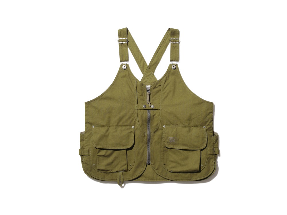 TAKIBI Canvas Vest S Olive