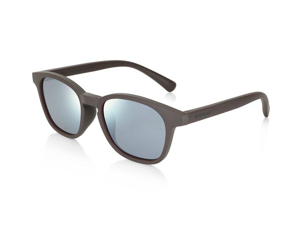 JINS × Snow Peak Rubber Sunglasses Matte Brown (Wellington)