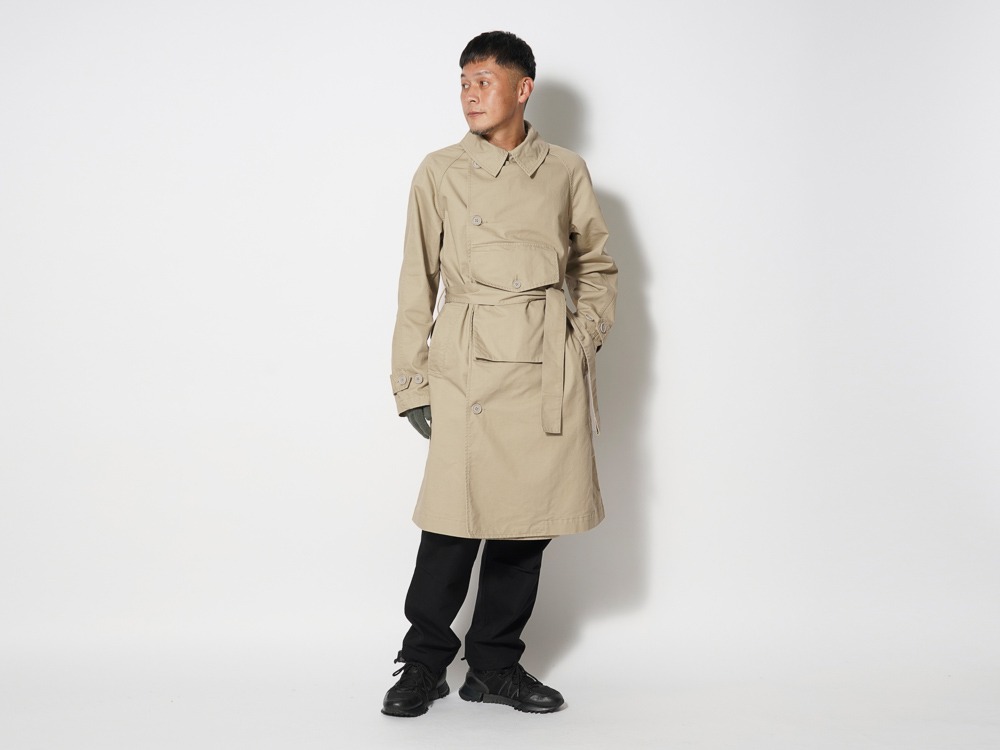 TAKIBI Chino Trench Coat L Beige