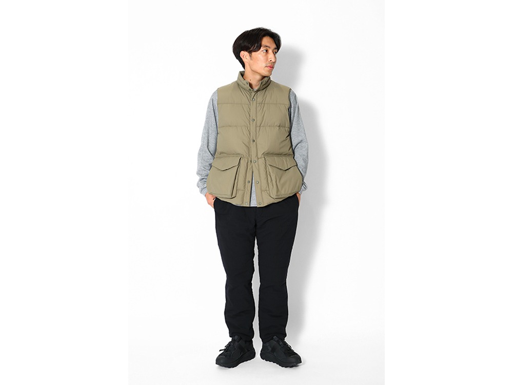 Recycled Nylon Ripstop Down Vest M BG(JK-21AU00603BG) | ダウンの 