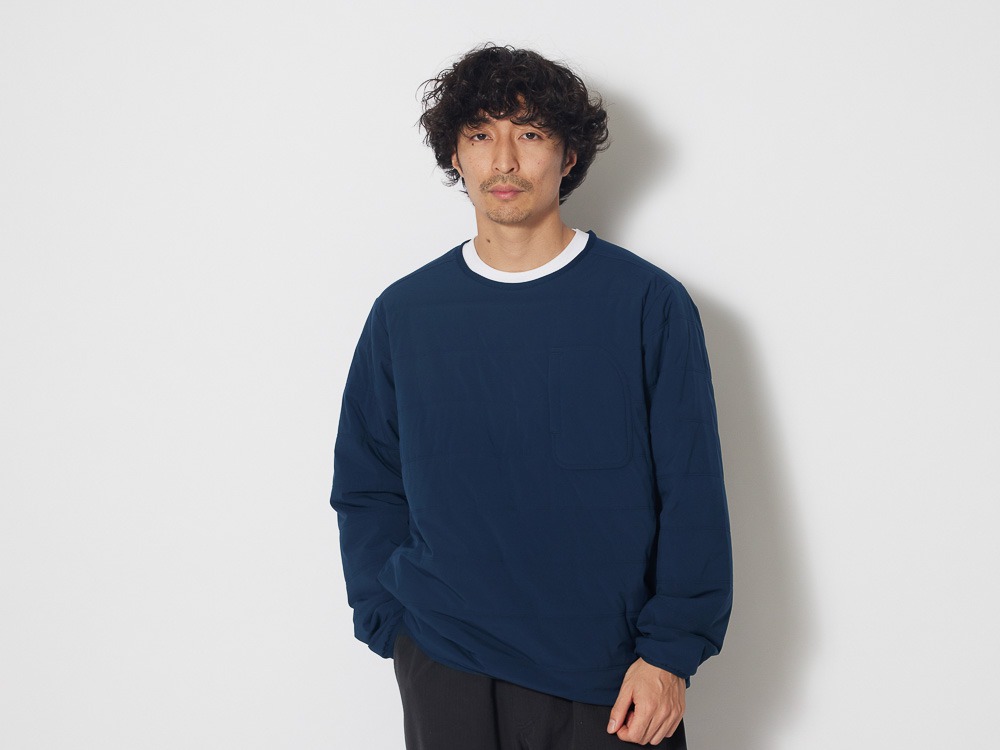 Flexible Insulated Pullover L Navy