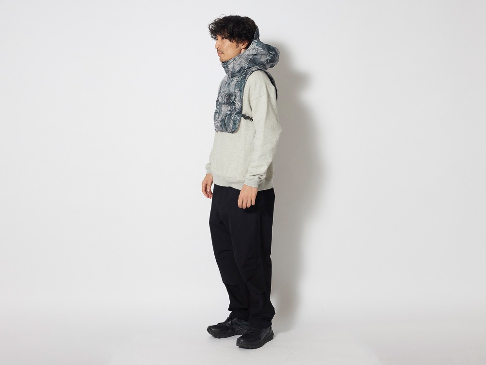 Winter Down Hooded Vest One Grey