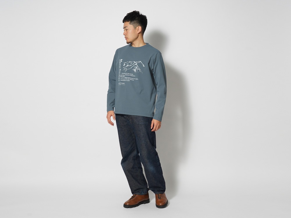 Mt.Tanigawa L/S T shirt M Grey