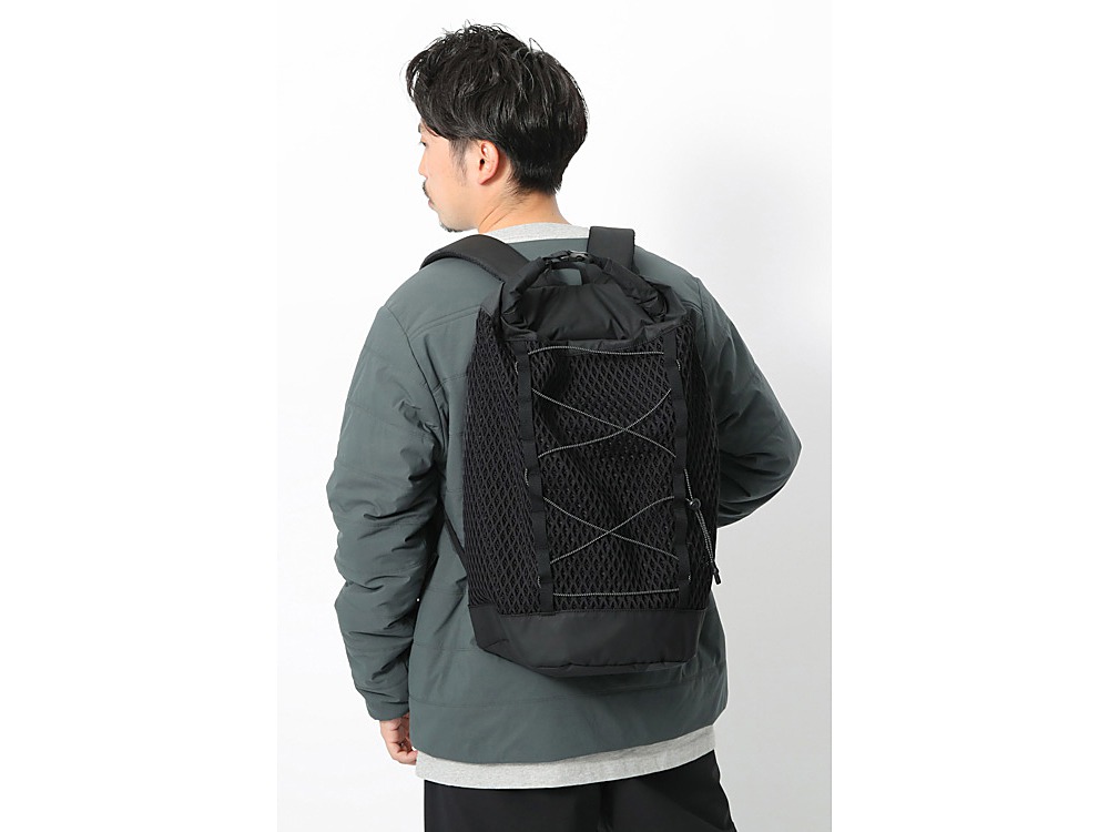 Double Face Mesh Back Pack One Black