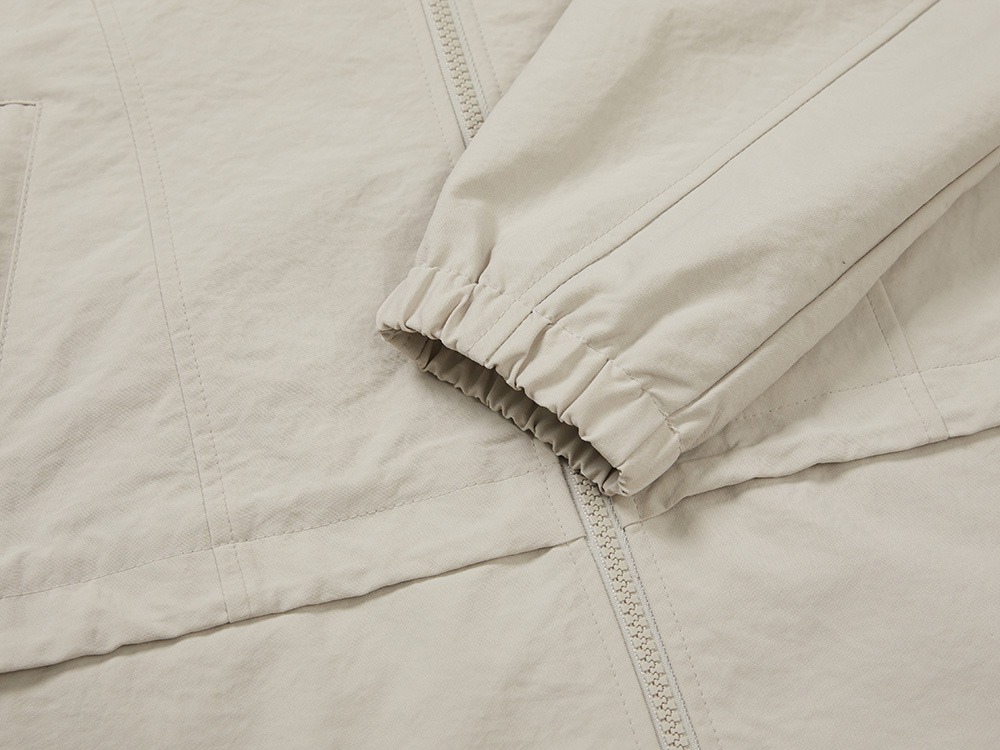 Polywasher Women's Hood Windbreaker S LIGHT BEIGE