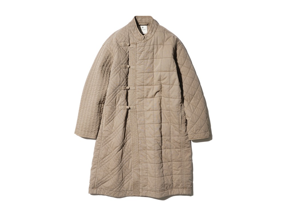 Patchwork Quilted NORAGI Coat M Brown