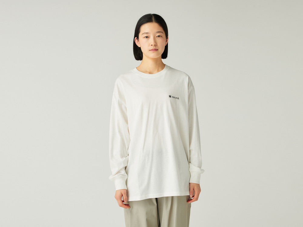 【先行予約商品】Soft Cotton Relaxed Logo L/S T-Shirt 1 OFF WHITE