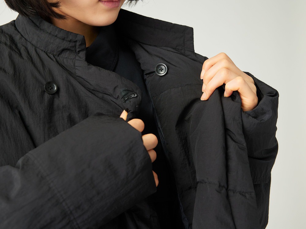 Garment Dyed Down Coat M NAVY