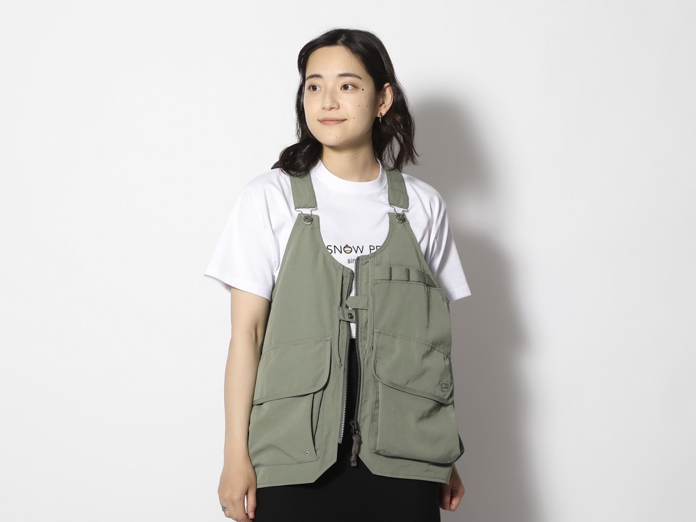 TAKIBI Weather Cloth Vest S Black(JK-24SU10202BK) | TAKIBI 