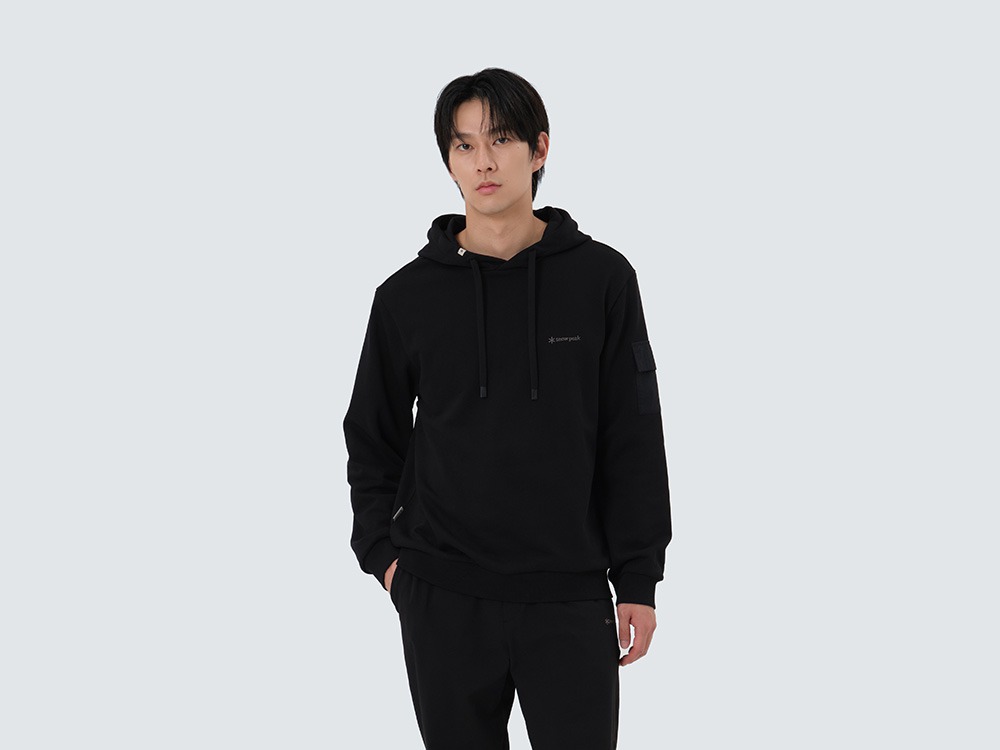 Land Pocket Hood T-Shirt M BLACK