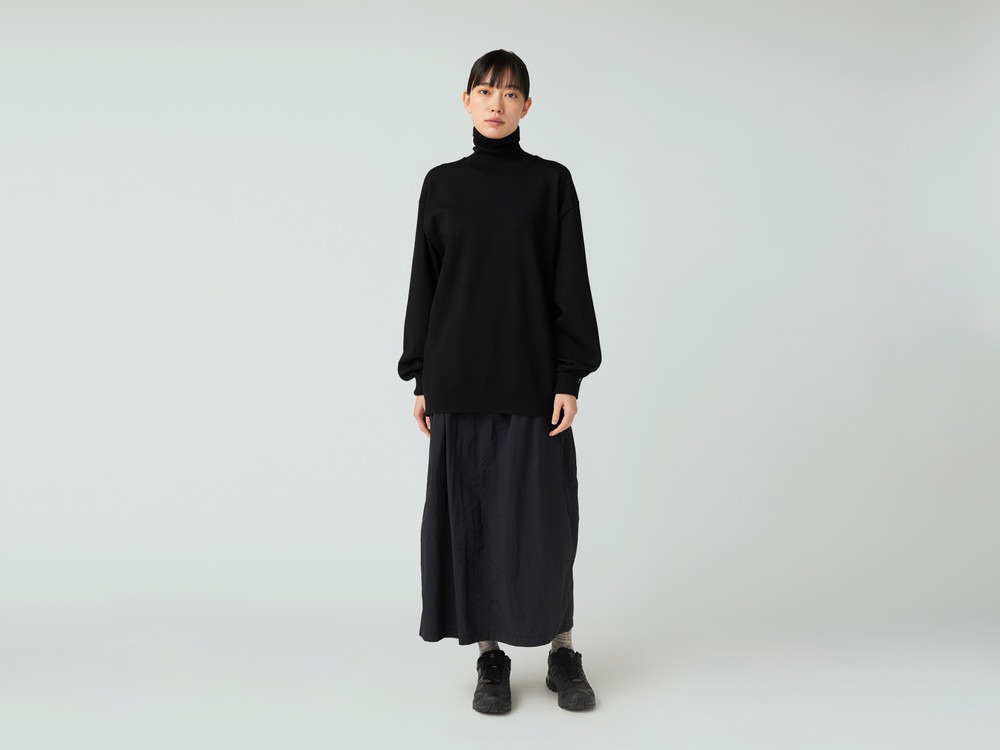 【先行予約商品】Nylon Tussah Utility Storage Skirt 2 BLACK
