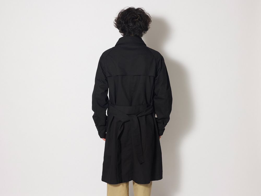 TAKIBI Chino Trench Coat M Black