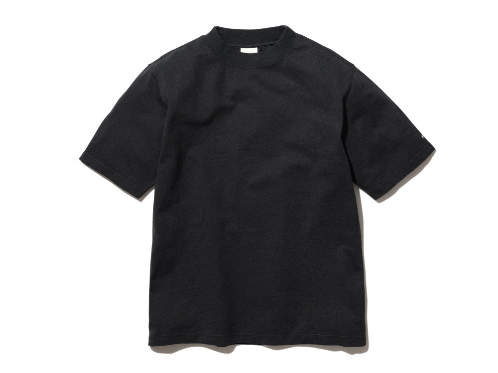 Recycled Cotton Heavy Mockneck T-Shirt M Black