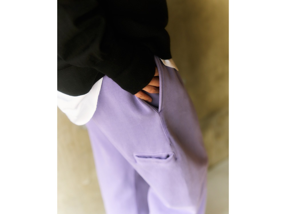Garment Dyed Pants S PURPLE