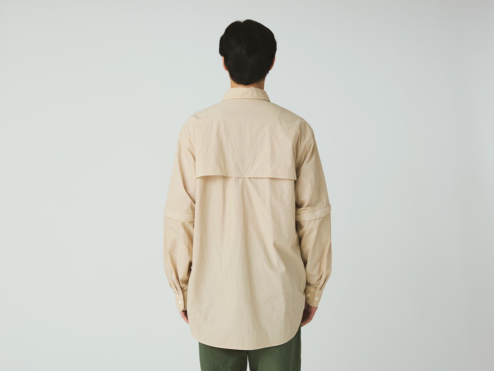 【先行予約商品】Garment Dyed Convertible Shirt M IVORY